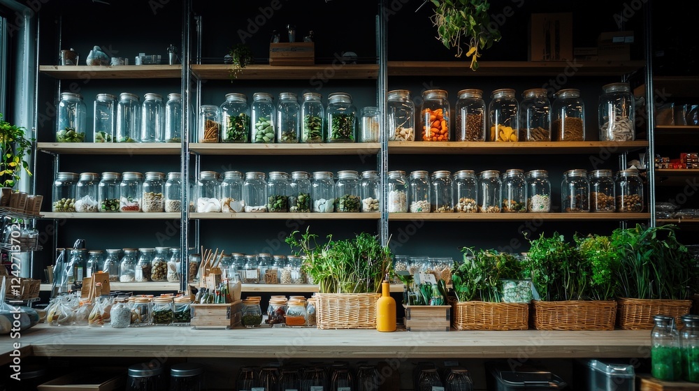 Obraz premium Eye-catching zero-waste store setups