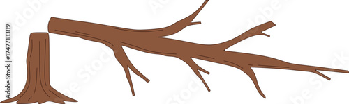 Illegal Logging Illustration