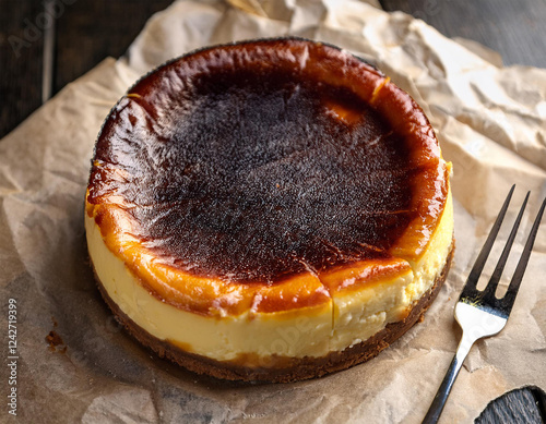 Burnt Basque Cheesecake – Caramelized and Creamy photo