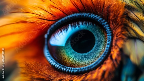 Extreme close-up of a macro photography lens. 