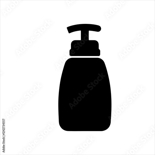 Baby lotion silhouette vector icon sign symbol illustration design.