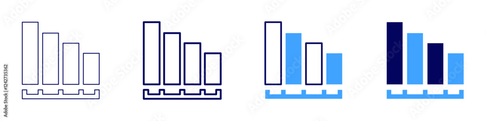 Failure analysis icon in 4 different styles. Thin Line, Line, Bold, and Bold Line. Duotone style. Editable stroke Failure analysis icon in 4 different styles. Thin Line, Line, Bold, and Bold Line. Duotone style. Editable stroke