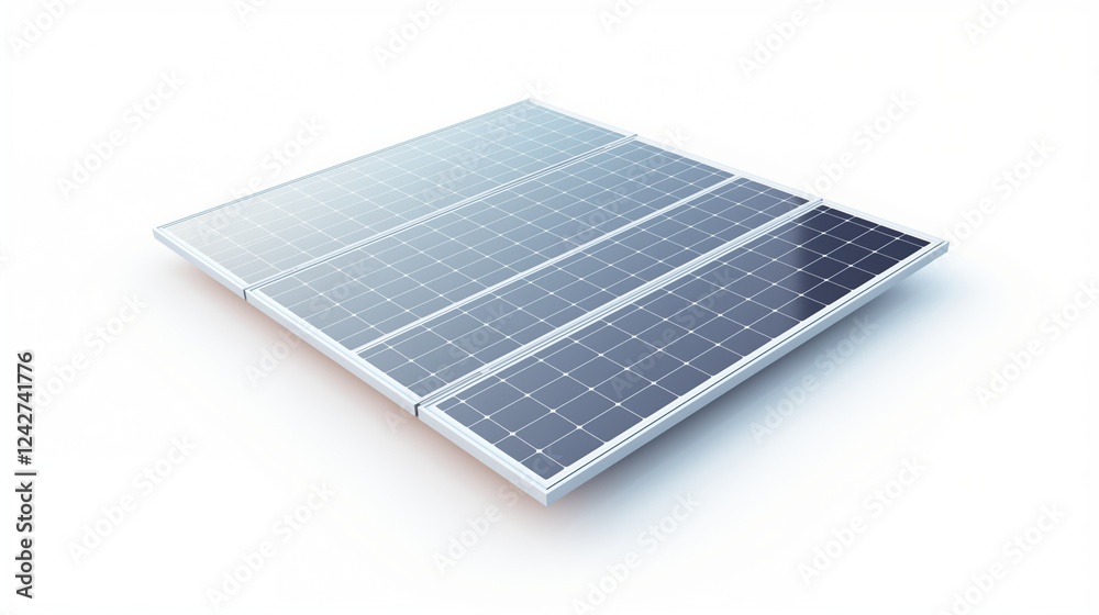 3D isometric solar panel isolated on transparent or white background, clean renewable energy concept with sharp angles and subtle reflections 3D isometric solar panel isolated on transparent or white background, clean renewable energy concept with sharp angles and subtle reflections