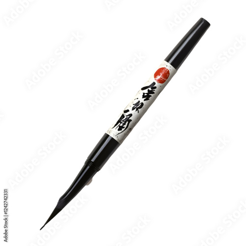 Elegant Black Japanese Brush Pen for Calligraphy and Art