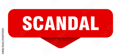 scandal sticker. scandal sign on transparent background