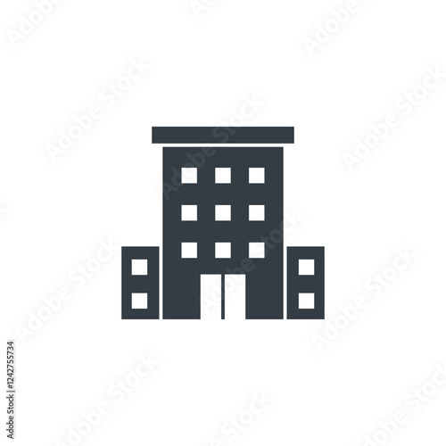 Wallpaper Mural Building icon symbol vector illustration isolated on white background Torontodigital.ca