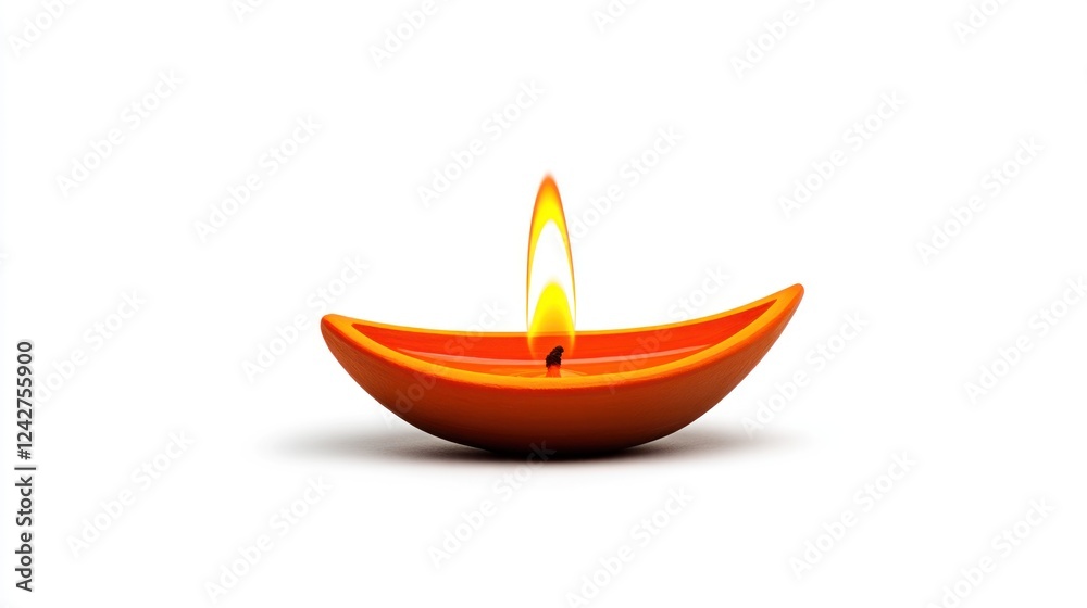 Diwali Diya Lamp on White Background for Festival of Lights Celebration Diwali Diya Lamp on White Background for Festival of Lights Celebration