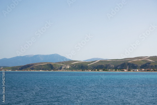 Amazing scenery by the sea in North Evia, Greece, close to Agia Anna beach photo