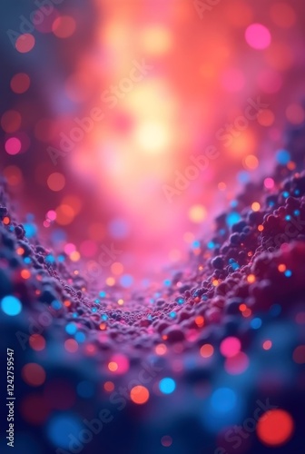 abstract colorful background with bokeh