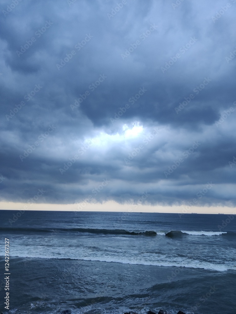 storm clouds over sea storm clouds over sea