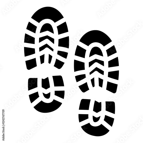 foot print Solid icon