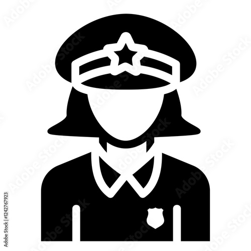policewoman Solid icon