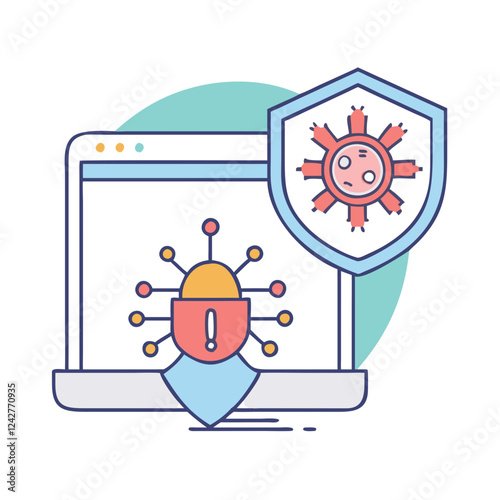 antivirus icon, antivirus vector illustration-simple illustration of antivirus, perfect for antivirus logos and icons