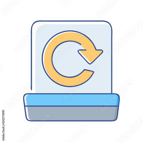 backup icon, backup vector illustration-simple illustration of backup, perfect for backup logos and icons