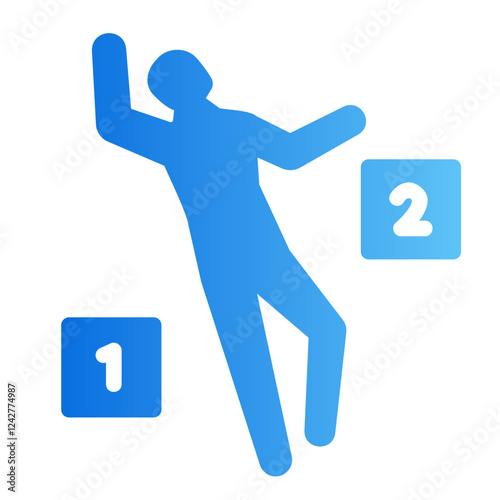 crime scene Gradient icon