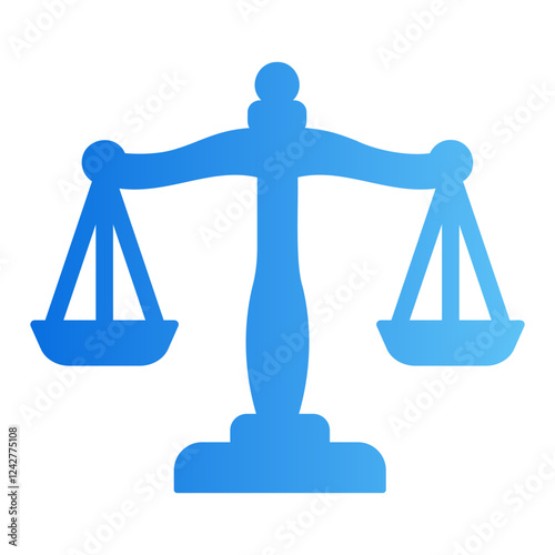 justice scale Gradient icon