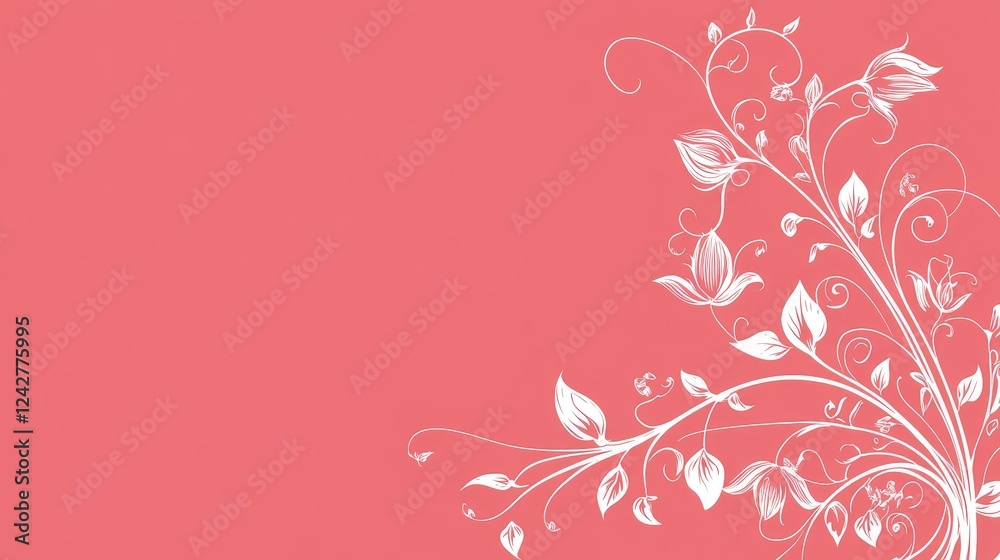 Graphic outline of a minimal rectangle with subtle ornate small corners in white on a hot pink background, creating a modern, bold, and artistic design element. Graphic outline of a minimal rectangle with subtle ornate small corners in white on a hot pink background, creating a modern, bold, and artistic design element.