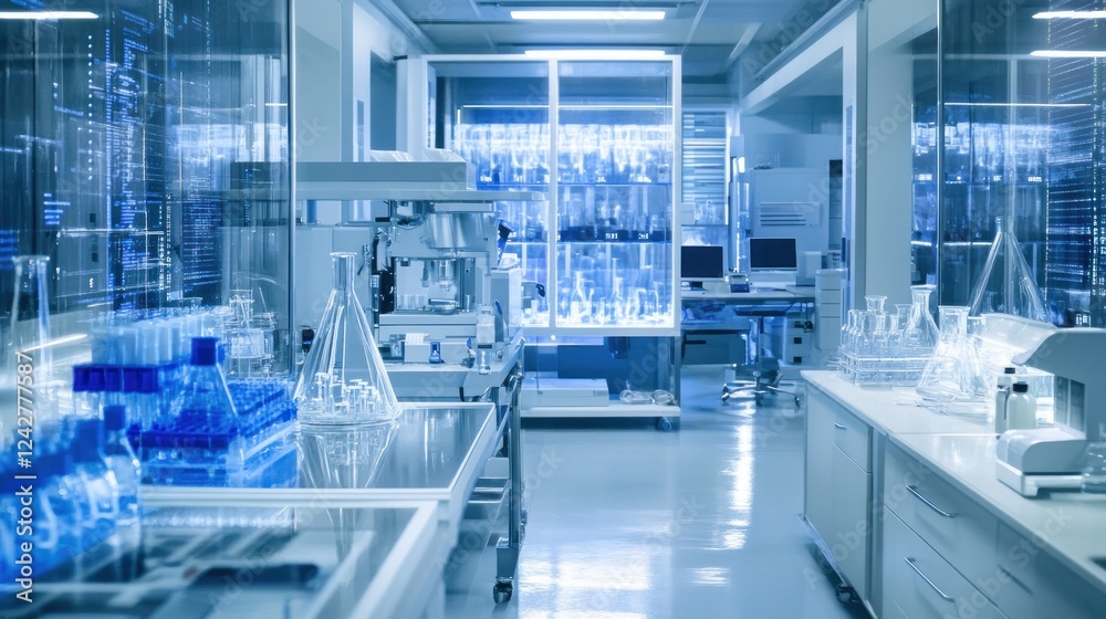 Fototapeta premium Modern Scientific Laboratory: A Glimpse into Research and Innovation