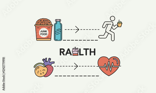 World Obesity Day Vector Illustration | Social Media, T-Shirt, Poster, Sticker, Print Card & Animated GIF Design. Print ready eps