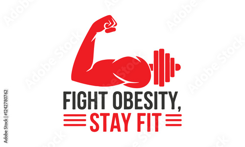 World Obesity Day Vector Illustration | Social Media, T-Shirt, Poster, Sticker, Print Card & Animated GIF Design. Print ready eps