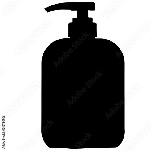 Liquid soap silhouette vector icon sign symbol illustration design.