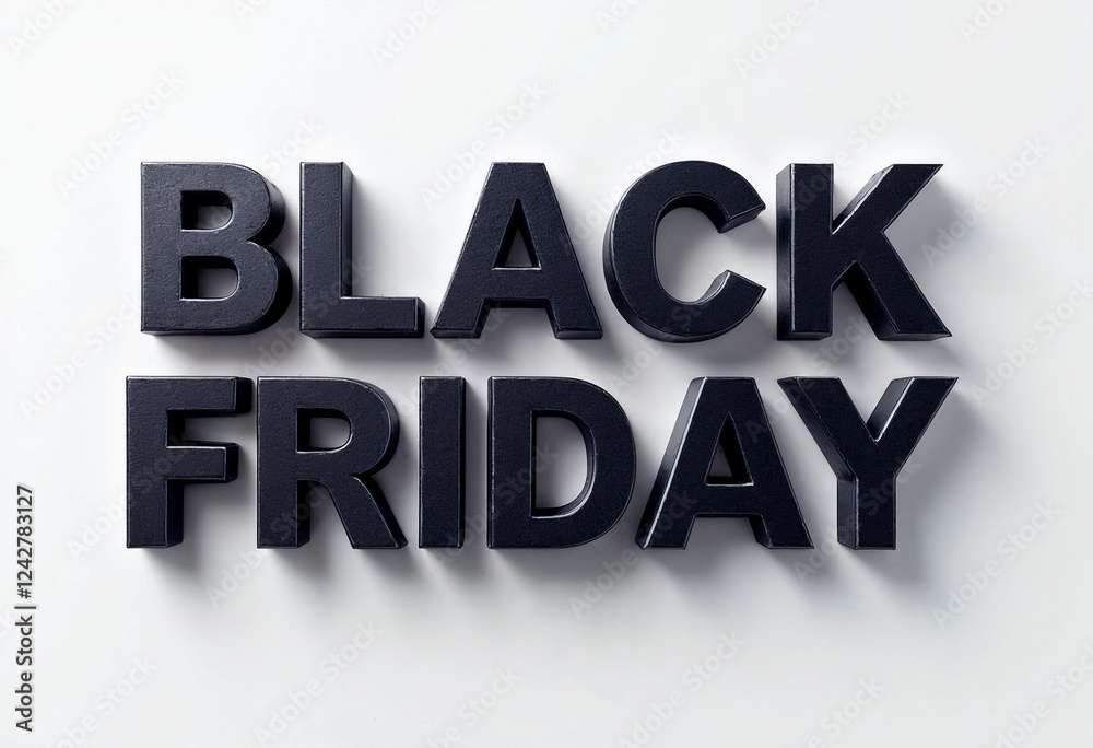 Celebrating Festive Shopping Spirit With Bold Letters for Black Friday. Generative AI Celebrating Festive Shopping Spirit With Bold Letters for Black Friday. Generative AI