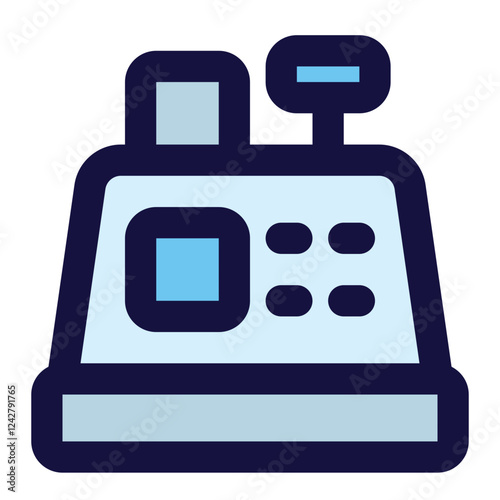 cashier machine icon for illustration