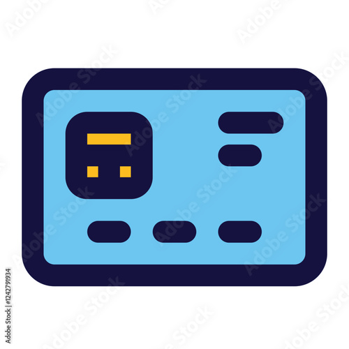 debit card icon for illustration