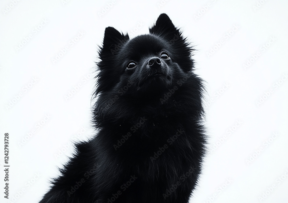 Obraz premium Cute dog photo, pet dog close-up