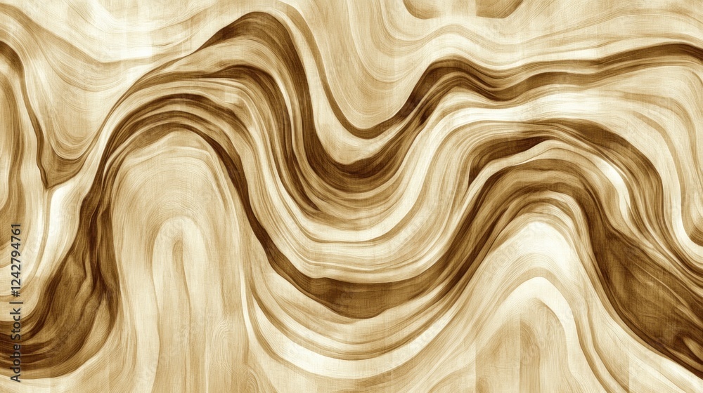 Abstract Brown Wave Pattern Design Art Abstract Brown Wave Pattern Design Art