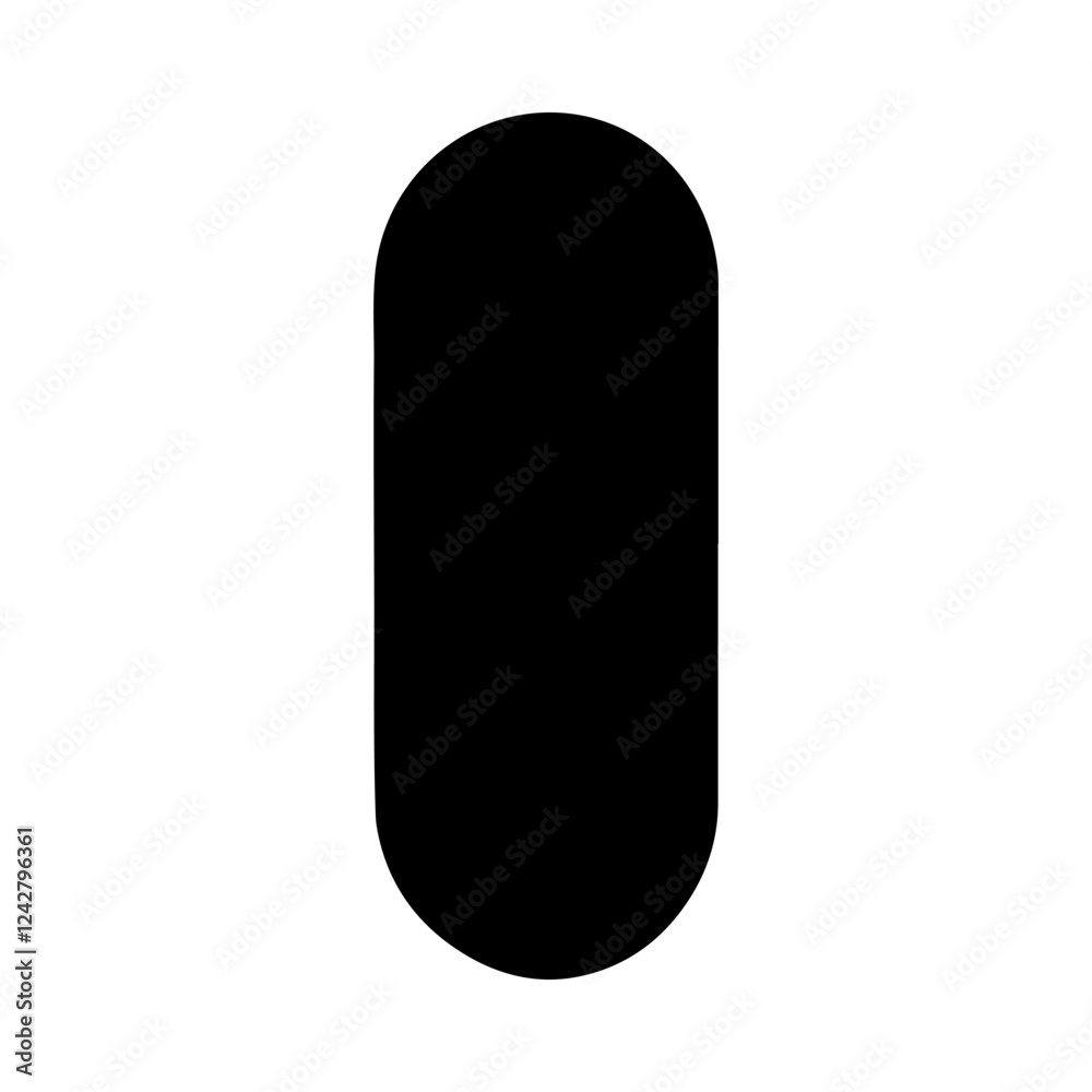 Pill silhouette vector icon sign symbol illustration design Pill silhouette vector icon sign symbol illustration design