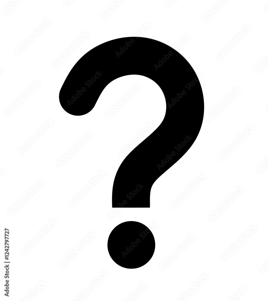 question mark vector on white background. question icon question mark vector on white background. question icon