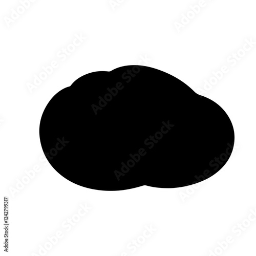 Potato silhouette vector icon sign symbol illustration design.