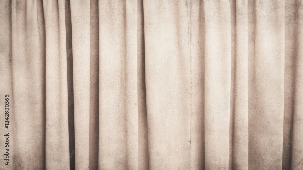 Beige curtains texture background, interior design Beige curtains texture background, interior design