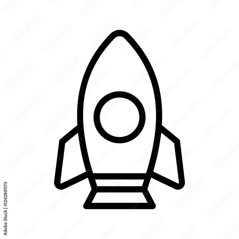 Start Up icon color editable on white background Start Up icon color editable on white background