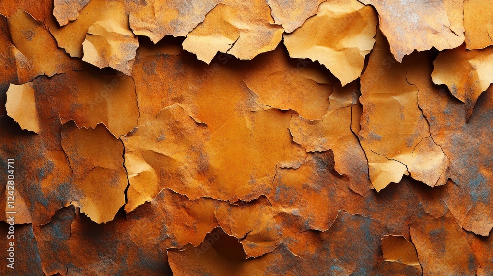 Peeling Rust Texture Background