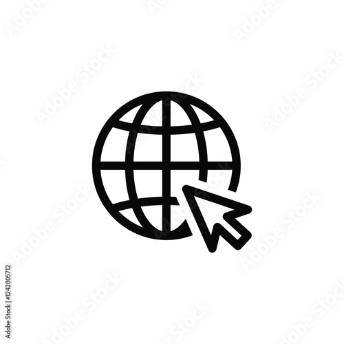 Website internet Earth globe icon