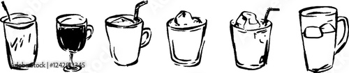 Hand-Drawn Beverage Collection