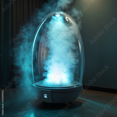 Smoke generated during the fumigation process to eliminate pests and insects.