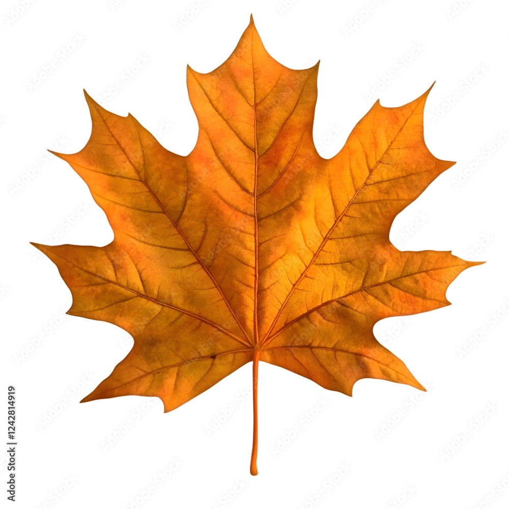 Maple Leaf Isolated on Transparent Background Maple Leaf Isolated on Transparent Background