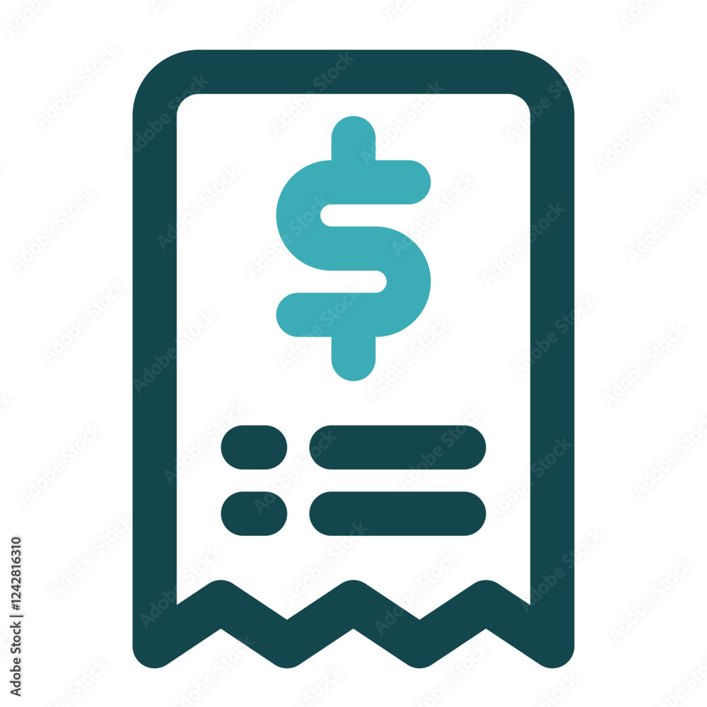 bill icon for illustration bill icon for illustration