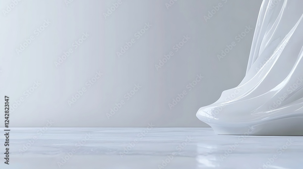 White Drape Minimalist Background White Drape Minimalist Background