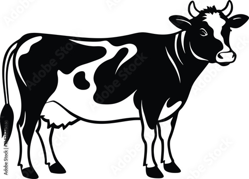 jersey cow ,cow silhouette