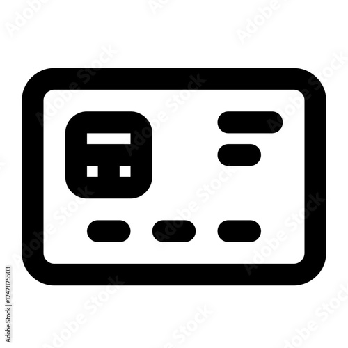 debit card icon for illustration
