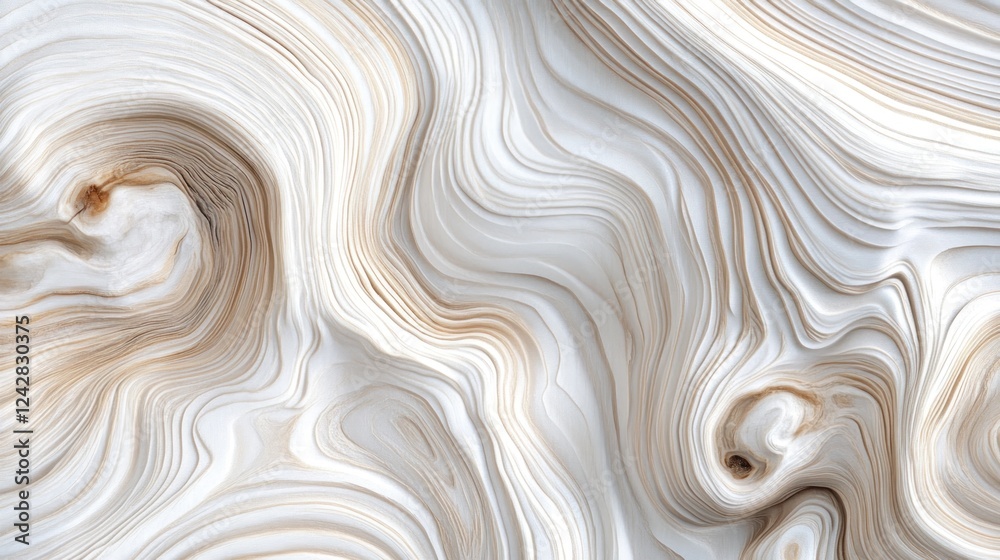 Abstract Swirling White and Beige Marble Texture Abstract Swirling White and Beige Marble Texture