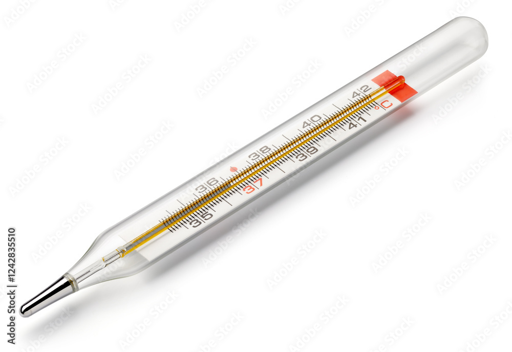 Medical thermometer isolated on white background clipping path included Medical thermometer isolated on white background clipping path included