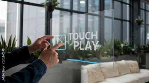touch play concept in air