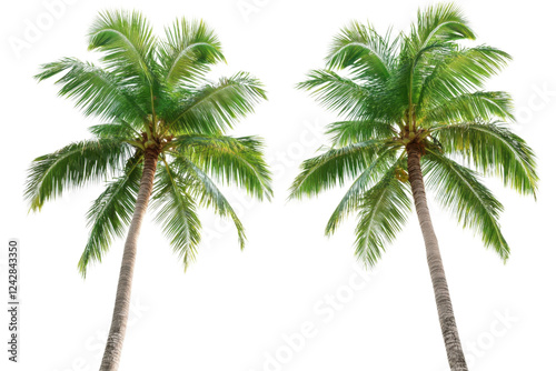 palm tree isolated on white