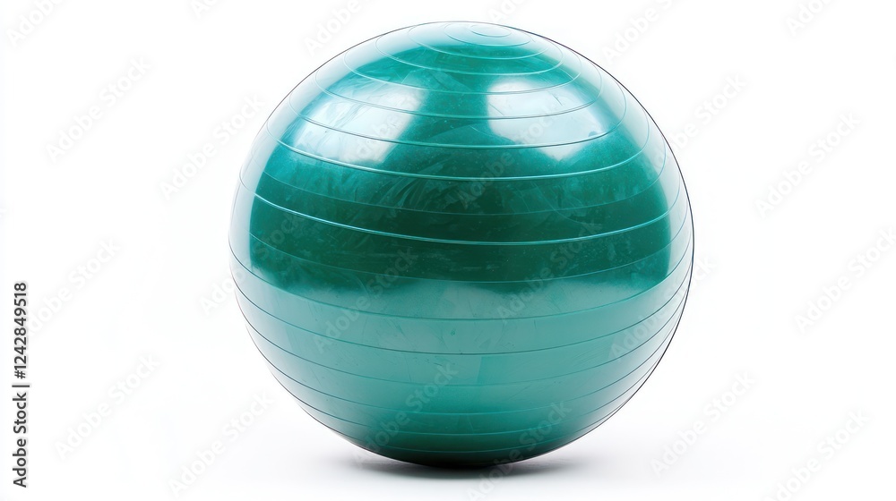 Solo emerald exercise ball against a clear background Solo emerald exercise ball against a clear background