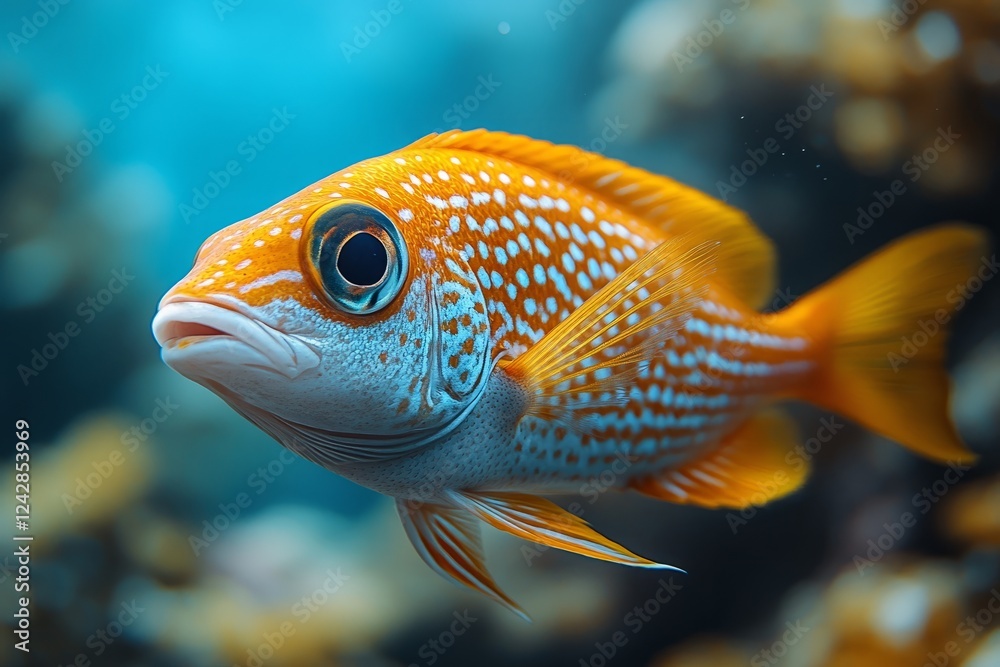 Colorful tropical fish swimming through crystal clear waters of a vibrant coral reef Colorful tropical fish swimming through crystal clear waters of a vibrant coral reef